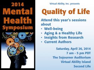 Graphic for Mental Health Symposium showing title.